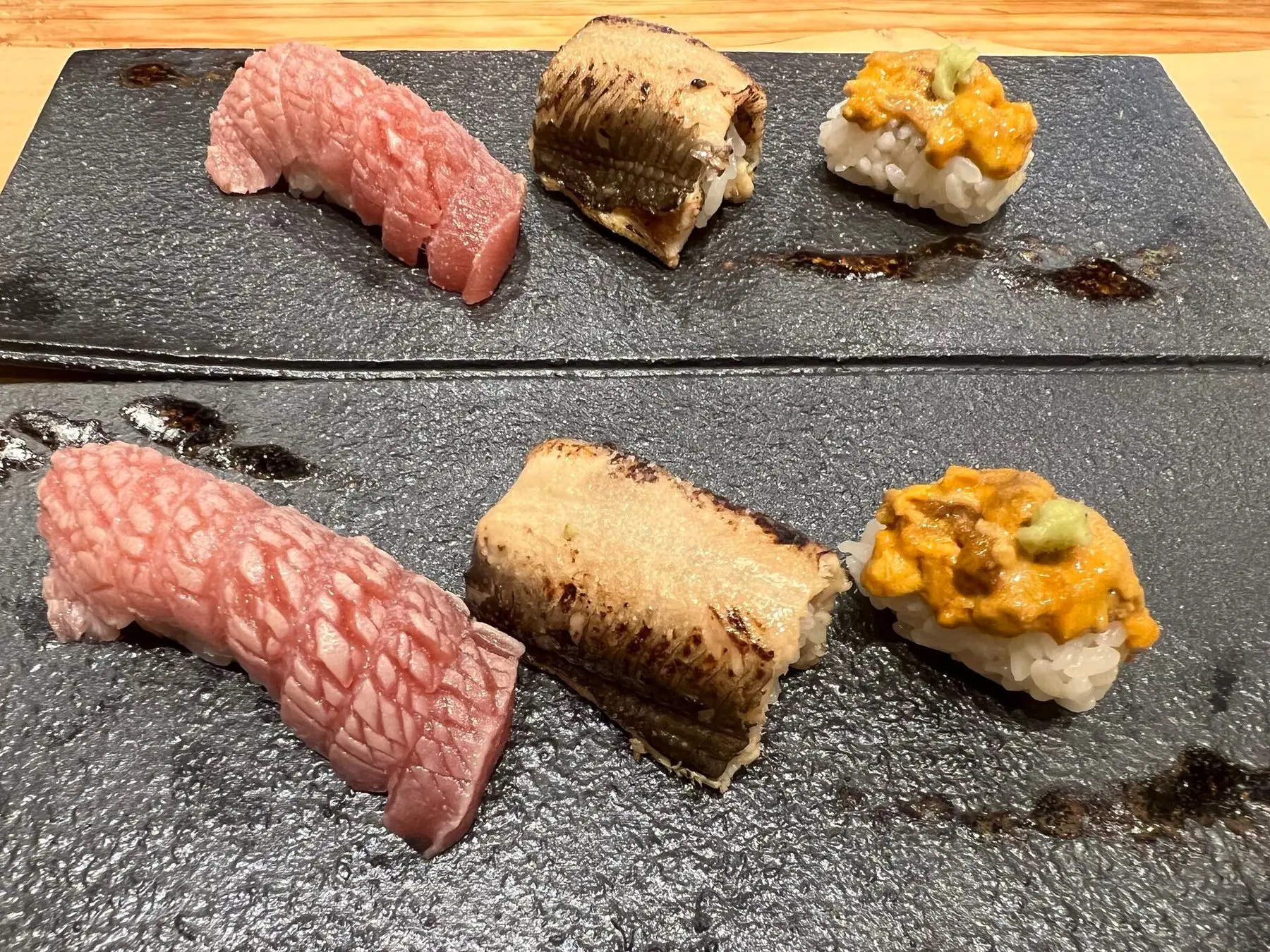 肉寿司や穴子の握り
