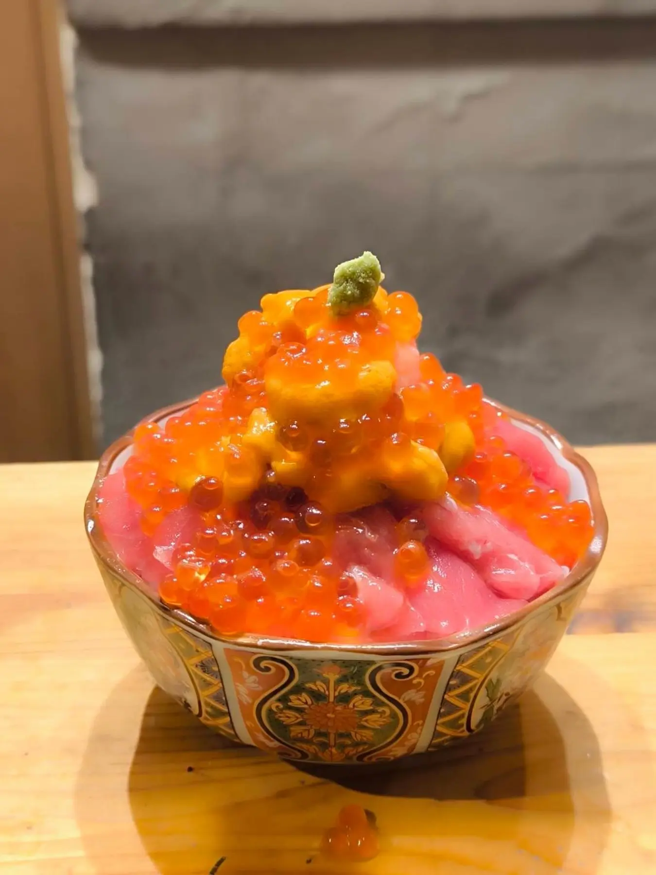 イクラとウニの丼
