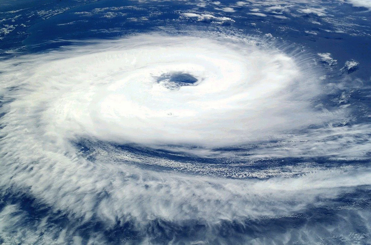 Photo of the typhoon